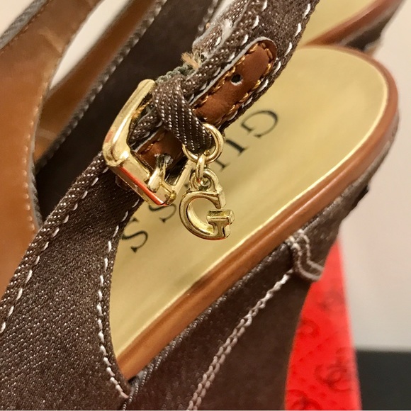 GUESS Wedge Shoes in excellent used condition
Size: 7.5
Price Paid: $64.99 + tax - Picture 6 of 7